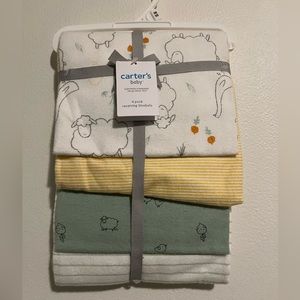 Carter’s 4 Pack Baby Receiving Blankets